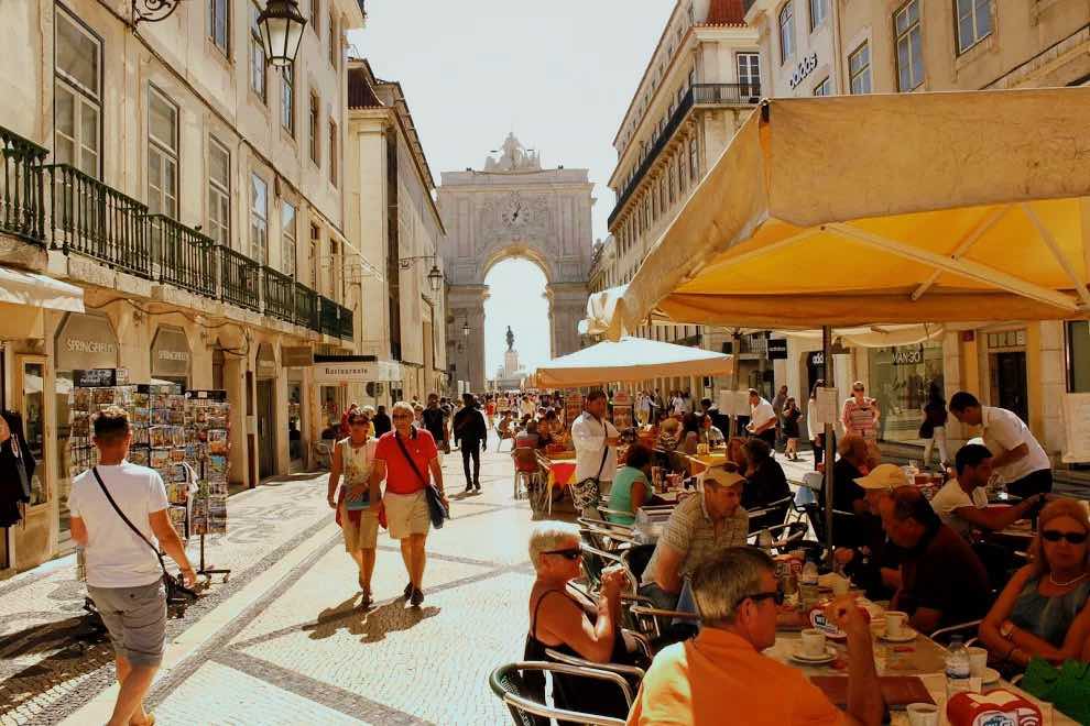 Rua Augusta dans le quartier de Baixa
