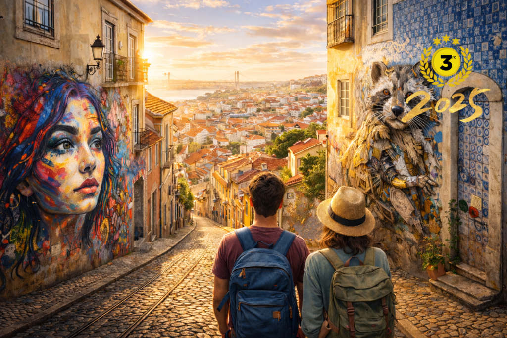 Street-art mural in Lisbon